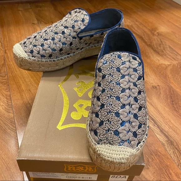 ASH XEM Espadrilles Gold & Blue - Picture 13 of 13